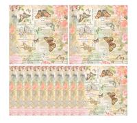 NULYLU of Adorable Colorful Butterfly Printed Paper Napkins Made from Wood Pulp 20 Sheets Decorative and Safe Party Napkins for Showers and Parties