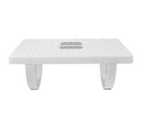 NULYLU Office Foot Rest Stool with Non-Slip Bottom and Multi-Functional Design, Sleek White Pp Footstool for Under-Desk Use and Home Decor, Comfortable Foot Resting Stool and Adults