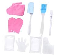 NULYLU Paraffin Wax Gloves Set for Hand and Foot Care 1 Pair Moisturizing Exfoliating for Soft Skin Random Color (red Cotton)