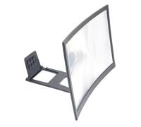 NULYLU Phone Screen Magnifier Curved 12-inch Acrylic and Abs Material with High Definition Threaded Lens and 1:1 Original Picture Amplification for Enhanced Mobile Viewing