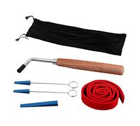 NULYLU Piano Tuning Hammer and Mute Kit, L-shape Metal Wrench with Temperament Strip, Easy to Use Accessory for Piano Tuning Work and Repair Jobs