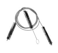 NULYLU Pipe Cleaning Brush Dual Head Spring Brush for Toilet Drain Unclogging and Radiator Cleaning