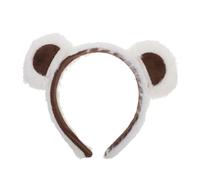 NULYLU Plush Bear Ear Headband for Women Soft Fuzzy Animal Ears Hair Hoop for Skincare Makeup Cosplay Lightweight Cute Bear Accessory for Halloween Valentine S Day Spa and Daily Wear