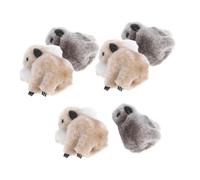 NULYLU Plush Koala Hairpin Clip Set 3 Grey 3 Khaki Easy to Fix Your Style Stylish for Dates Parties