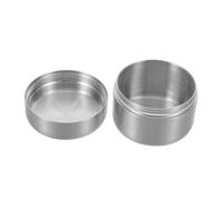 NULYLU Pocket-Sized Stainless Steel Pill Organizer Airtight Round Metal Medicine Storage Jar with Elegant Brushed Finish Compact Mini Sealed Container for Travel and Daily Use