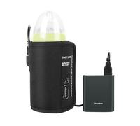 NULYLU Portable Car Bottle Warmer Heater with Neoprene Insulated Cover and Car Lighter Cable for Travel Use, Easy Carrying with Automatic Overheating Protection, Suitable for Milk Bottles