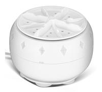 NULYLU Portable Ultrasonic Mini Washing Machine with and Suction Cups for College, Business Trips and Sink Washing, Featuring Compact User-Friendly Design