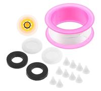 NULYLU Practical and Sturdy Shower Head Replacement Part in Pink Silicone and Plastic Material Shower Head Accessories for Easy Installation and Repair