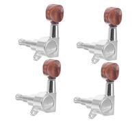 NULYLU Professional Tuning Pegs for Classical Guitar Durable Closed Gear Design Stable Tuning Stability Elegant Brown Button for Acoustic and Flamenco Guitars
