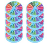 NULYLU Punishment Spin Wheel for Carnival Party and Teambuilding Activities for 10pcs Plastic and Cardboard with 15 Slots Safe and Versatile Gameplay Prize Distribution Wheel