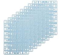 NULYLU Rabbit Cage Floor Mats Scratch Protection 8pcs Plastic | Cuttable Panels, for Rabbit and Bunny Cages, Practical Foot Pads for Small Animal Habitats