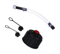 NULYLU Racing Gas Cap for Gasoline Container and Gas Jug Black Pvc Plastic with Quick Installation and Universal Fit for Vehicle Fuel Tank
