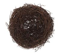 NULYLU Rattan Bird Nest Photo Prop Simulated Decor Artificial Egg Nest for Easter Garden Decorative