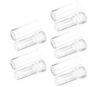 NULYLU Refillable Empty Lipstick Tubes Lightweight Plastic Lipstick Vials with Simple Design 5pcs for DIY Lip Balm Containers for Travel and Trip Use by Women
