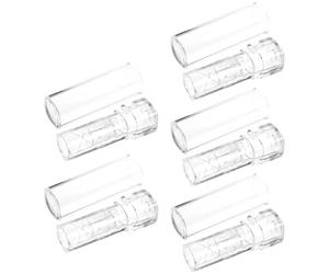 NULYLU Refillable Empty Lipstick Tubes Lightweight Plastic Lipstick Vials with Simple Design 5pcs for DIY Lip Balm Containers for Travel and Trip Use by Women