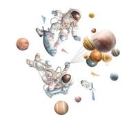 NULYLU Removable Wall Decoration Starry Decoration Wall Decals for Rooms Cartoon Style No Residual Glue PVC Material Living Room Background