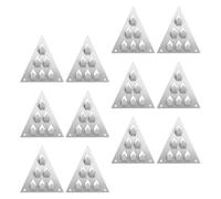 NULYLU Resilient Channel Mounting Clips Triangle Base 12pcs Carbon Steel Soundproof Wall Clips for Easy Installation for Acoustic Panels in Recording Studios