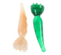 NULYLU Resin Acupressure Massage Sticks with Ergonomic Handle and Precision 2pcs for Full Body and Facial Acupressure Points Suitable for Travel and Home Relaxation