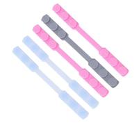 NULYLU Reusable Silicone Ear Strap Extenders for Companion with Adjustable Fit, Compatible with Most Ear Cups, 5pcs Pack for Comfortable Wear and Small Users Random Color