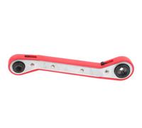 NULYLU Reversible Ratchet Chrome-Vanadium Design Construction Steel Service Wrench with Double-Ended Square for Refrigeration Equipment and Air Conditioning Valve for Cold Storage