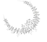 NULYLU Rhinestone Bride Headband Accessory for Weddings and Festivals Distinctive Water-resistant Headdress Stunning Design for Brides and Bridesmaids
