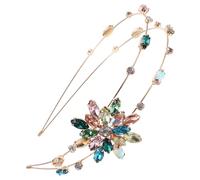 NULYLU Rhinestone Snowflake Headband Women Hair Accessory Elegant Bridal Headband for Wedding Party Engagement