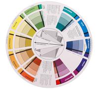 NULYLU Rotatable Color Wheel for Drawing and Painting with Accurate Colour Representation, Lightweight Paper Material, Paint Mixing Learning Guide Tool for Designers and Nail Artists