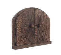 NULYLU Rustic Wooden Electrical Outlet Cover with Double Opening Door Shape, Decorative Farmhouse Socket Guard that Protects and Pets, Fits Standard Wall Switches and Outlets,