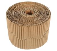 NULYLU Scalloped Paperboard Material Bulletin Board Borders Roll with Blank for Colouring Or Drawing, Can Be Cut to Length, for Classroom and Wall Decoration