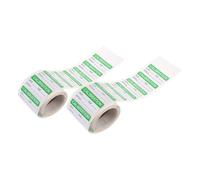 NULYLU Self-Adhesive Calibration Stickers Resistant to Damage Green 2 Rolls Easy Application Paper Labels for Quality Control and Ground Transport for Maintenance and Inspection