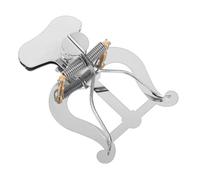 NULYLU Silver Metal Trombone Lyre Music Sheet Clip and Space-saving Design and Trombone Score Holder with Sturdy Construction Modern Style Instrument Accessories for Marching Bands