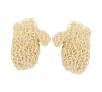 NULYLU Sisal Bath Gloves Exfoliating Mitts 1 Pair for Body Scrub and Dead Skin Removal Natural Handmade Spa Gloves for Shower and Bath