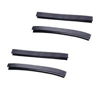 NULYLU Skateboard Deck Strip with U Groove Design 2 Pairs Black Silicone Rubber Fits over Deck Edge and Prevents Nicks and Chips Skateboard Anti-collision Protector