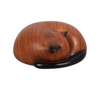 NULYLU Sleeping Cat Urn for Pet Ashes Small Resin Cat Memorial Urn with Versatile Display and Fade-resistant Material, for Quiet Corners or Bookshelves a Peaceful Tribute