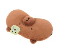 NULYLU Sleeping Mask with Cooling Pack Black Cartoon Eye Mask Comfortable Blindfold for Deep Sleep