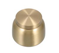 NULYLU Small Brass Cremation Urn for Human and Pet Ashes Portable and Sealed Keepsake with Golden Finish Versatile Use for Secure Ash Storage Memorial Jar