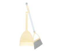 NULYLU Small Broom and Dustpan for Lightweight Plastic Little Housekeeping Helper Safe Non-breakable Mini Cleaning Tools for Home and Kindergarten Easy Use Educational for Boys