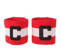 NULYLU Soccer Captain Armbands with Touch Fastener Closure 2pcs Elastic Football Adjustable Bands Comfortable Nylon Edging, Universal Fit for School Leagues and Soccer Training