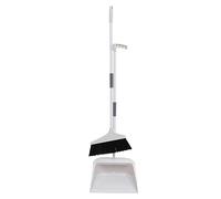 NULYLU Soft Broom Set for Home Hair Broom and Complete Dustpan for Floor Cleaning