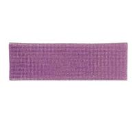NULYLU Sparkling Rhinestone Microphone Sleeve Wireless Mic Decorative Sleeve Universal Fit Device Protection Purple Bling Stylish Cover for Party Clubs Singers