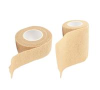 NULYLU Sports Compression Wraps 2Pcs Self-Adhering Rolls for Supportive Strapping and First Aid Use with Elasticated Breathable Fabric for Foot and Knee
