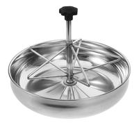 NULYLU Stainless Steel Pig Feeder with Large Capacity, Fixed Design and Easy to Clean Feeding Container for Indoor and Outdoor Use in Livestock Farming