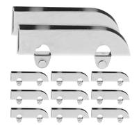 NULYLU Steel Sliding Door Roller Pulley and Strong Load Bearing Capacity Smooth Sliding Function 12pcs Silver Steel Material for Glass Doors Suitable for Furniture and Display Cabinets