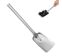 NULYLU Thickened Cast Iron Coal Shovel with Short Handle, Practical Stove Ash Scoop for Household Fireplace Cleaning, Sturdy Kitchen Coals Shovel for Fire Tools