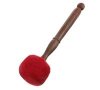NULYLU Tibetan Singing Bowl Wooden Hand-made Stick with Red Pu Handle Easy to Hold and Practical Sound Bowl Stick Accessory and Buddhist Lovers