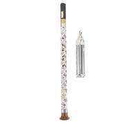NULYLU Traditional Chinese Blue and White Porcelain Bawu Instrument in G Tuning, Vertical Ethnic Wind Instrument with Detachable Design for Adult Musical Performance