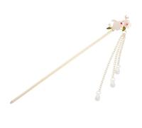 NULYLU Traditional Chinese Hair Clip Cherry Blossom Tassels Alloy Hair Stick for Women's Hanfu Headwear