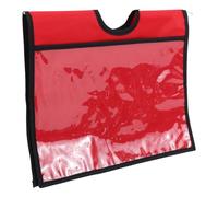 NULYLU Traffic Cone Sleeve Message Sleeve Red Fabric High Visibility Easy Installation Safety Signs Cone Pocket for Outdoor Event Warnings and Parking Lots
