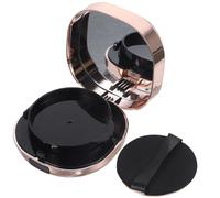 NULYLU Travel-Friendly Loose Powder Container with Sealed Lid and Included Puff Refillable Cushion Foundation Case Compact for Makeup Storage Go Beauty Application