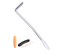 NULYLU Tremolo Arm Whammy Bar Adjustable String Tension and Tone Control Thread Guitar 6mm Silver Colour with 3 Tips Metal for Electric Guitar Instrument Replacement